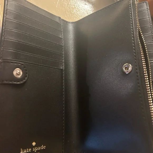 Kate Spade Black Leather Clutch - Picture 4 of 5